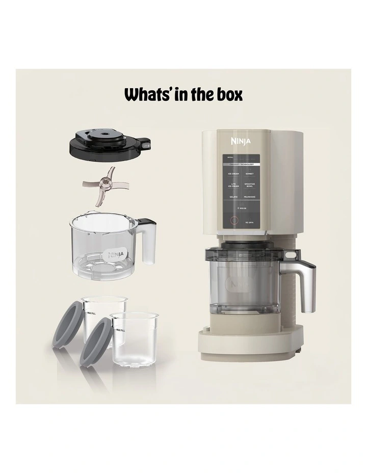 Creami™ Ice Cream Maker NC302SDANZ in Coffee Cream image 7