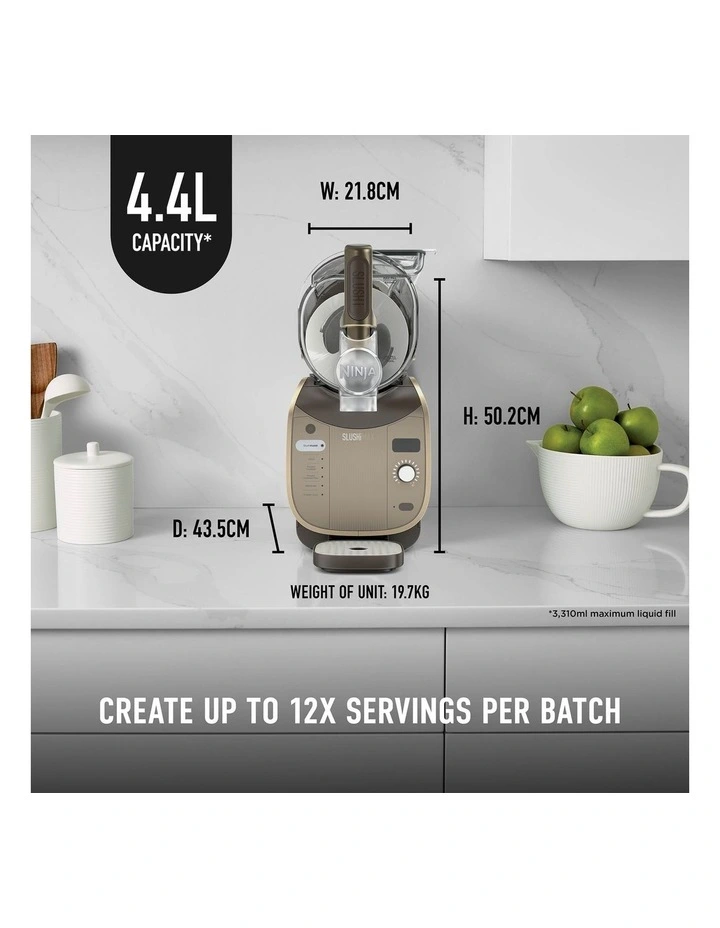Ninja SLUSHi Max Smart Frozen Drink Maker in Mocha FS605BRANZ image 2