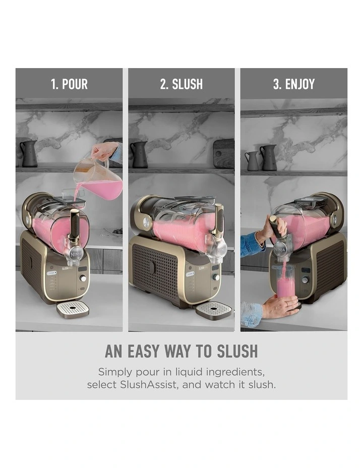 Ninja SLUSHi Max Smart Frozen Drink Maker in Mocha FS605BRANZ image 4