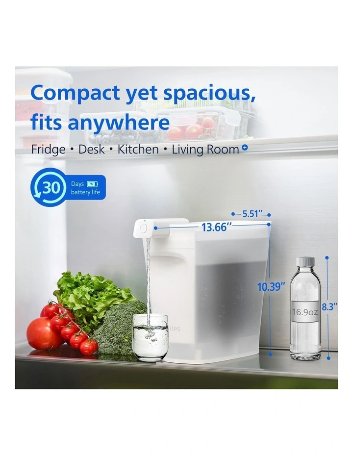 Powered Pitcher with Instant Filtration XL 4.8L PFAs Pro (ADD5913WH/37) in White image 5