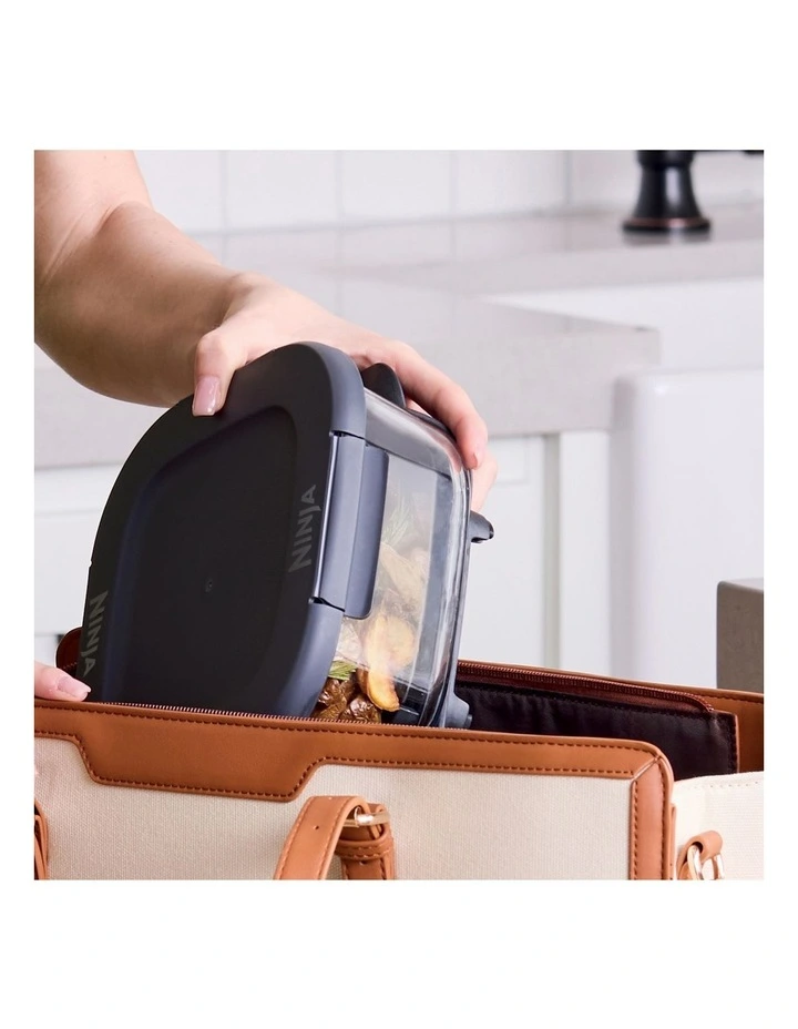 CleanCrisp Glass Container 2 Pack 1.4L XSKSFN2X6CANZ in Clear image 2