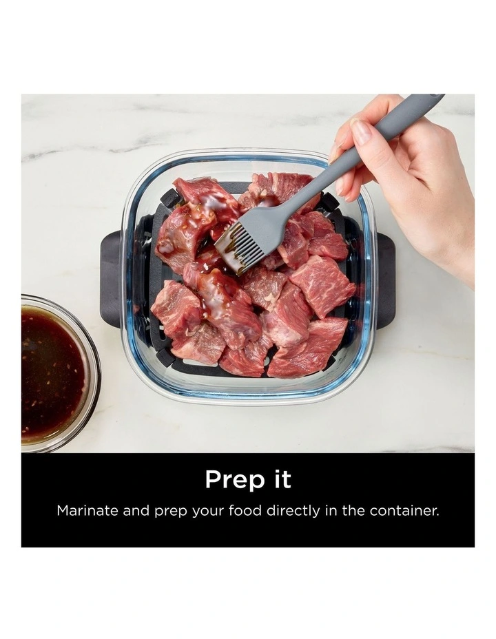 CleanCrisp Glass Container 2 Pack 1.4L XSKSFN2X6CANZ in Clear image 5