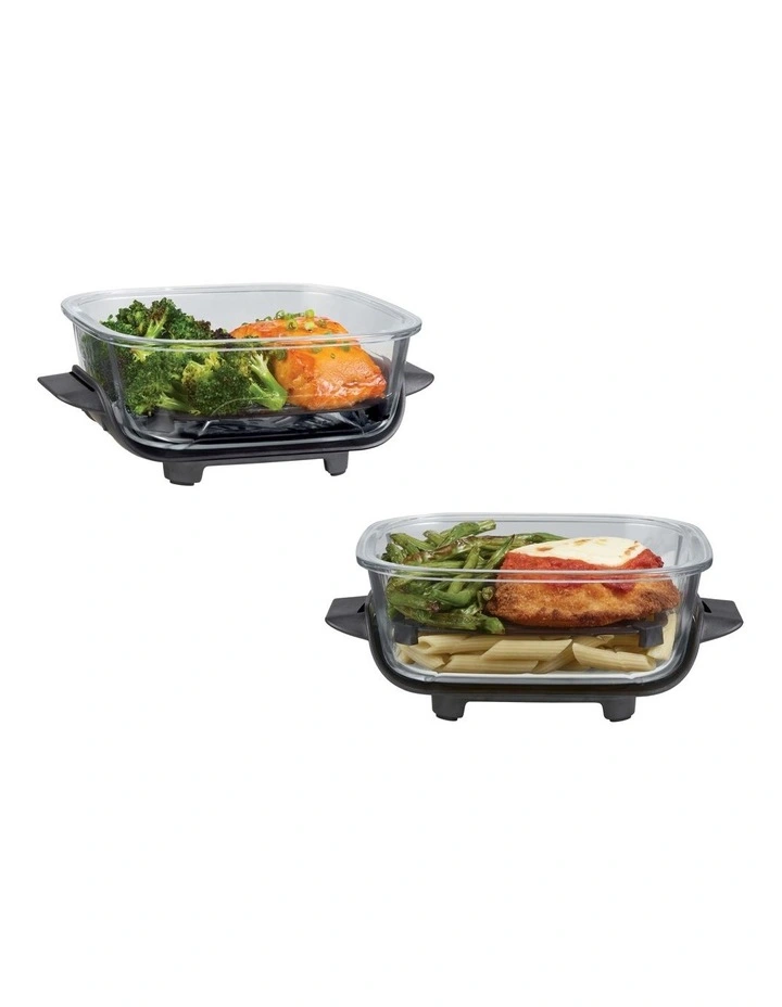 CleanCrisp Glass Container 2 Pack 1.4L XSKSFN2X6CANZ in Clear image 6