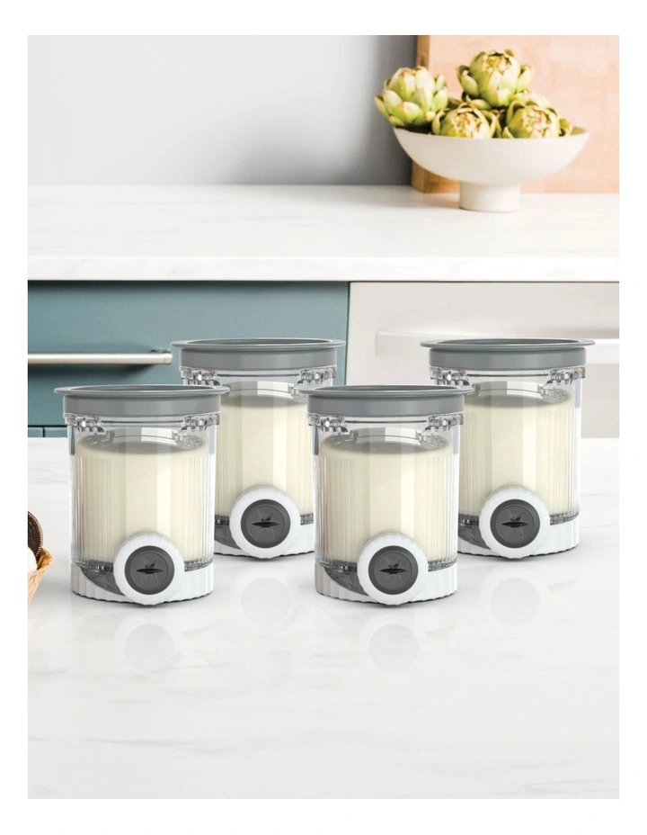 Swirl™ by Creami® Tubs And Lids 4-Pack XSK7PNTLD4ANZ in White image 1