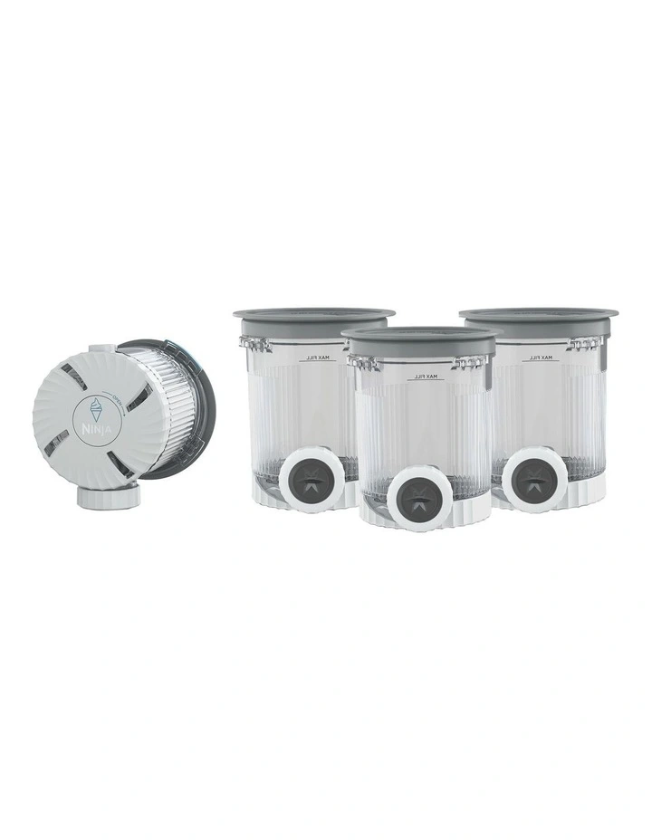 Swirl™ by Creami® Tubs And Lids 4-Pack XSK7PNTLD4ANZ in White image 3