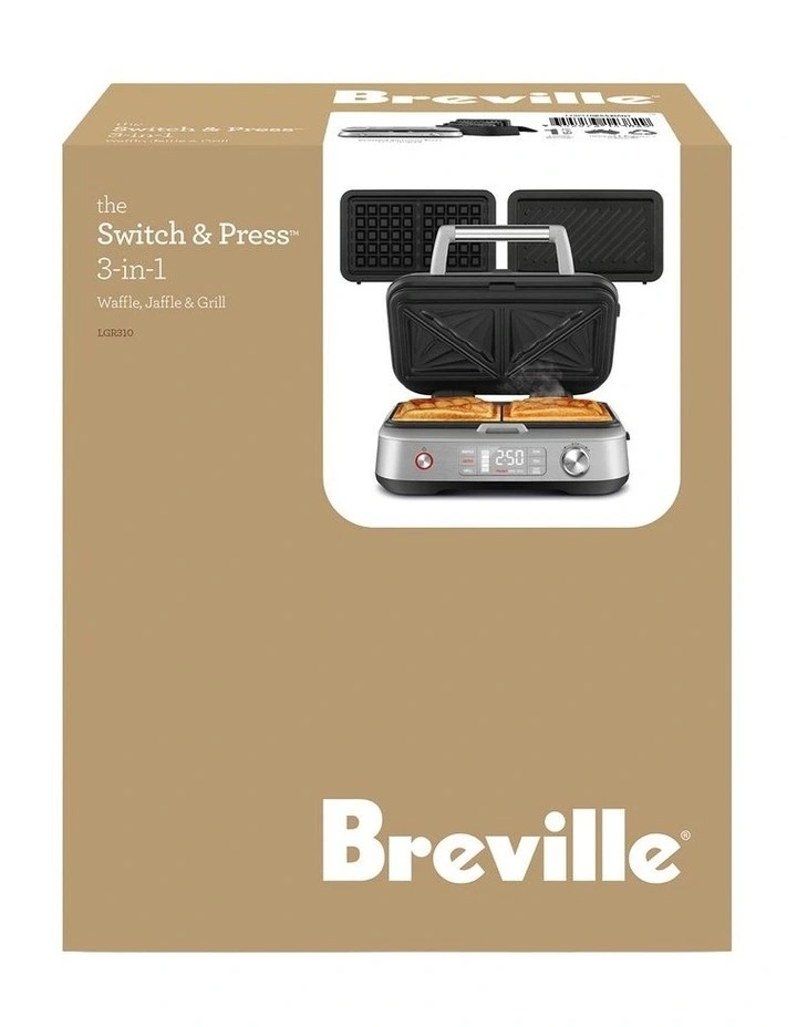 3-in-1 Waffle Jaffle And Grill LGR310BSS2IAN1 in Silver image 6