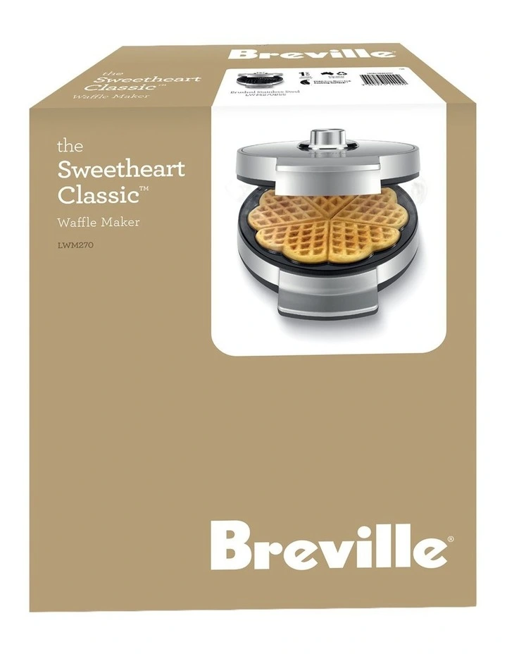 The Sweetheart Classic Waffle Maker in Brushed Stainless Steel image 6