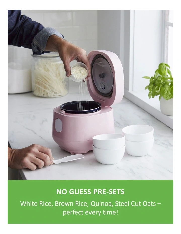 Rice Cooker Pink PFAS-free coating in 1.2L image 3