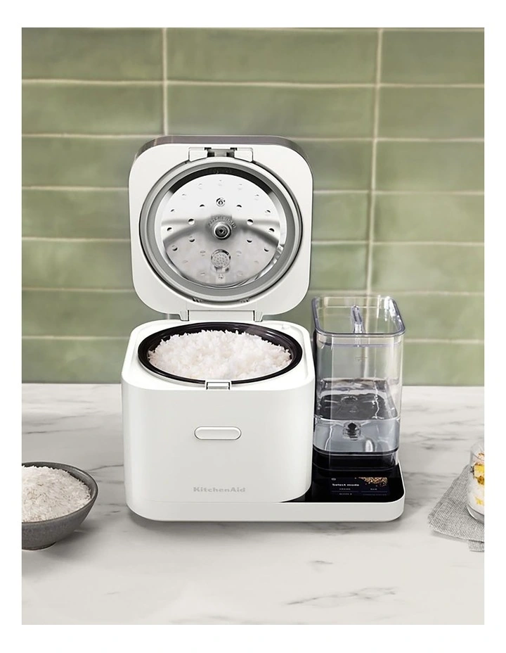 KitchenAid Grain & Rice Cooker Porcelain White 5KGC3155APL image 2