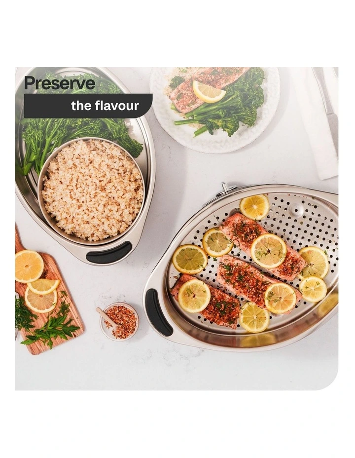 Multifunctional Steamer in Black & Mirror Chrome 11582au image 4