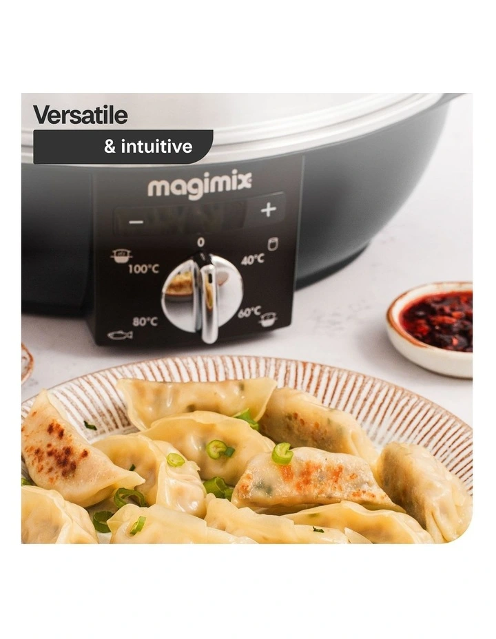 Multifunctional Steamer in Black & Mirror Chrome 11582au image 5