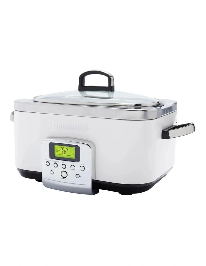 Elite Slow Cooker 6L in Cloud Cream PFAS-free coating image 1