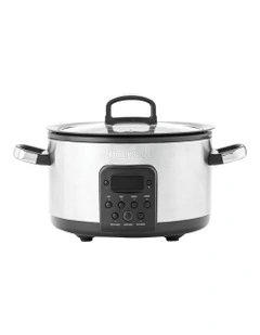 Bistro Slow Cooker Stainless Steel PFAS-free coating
