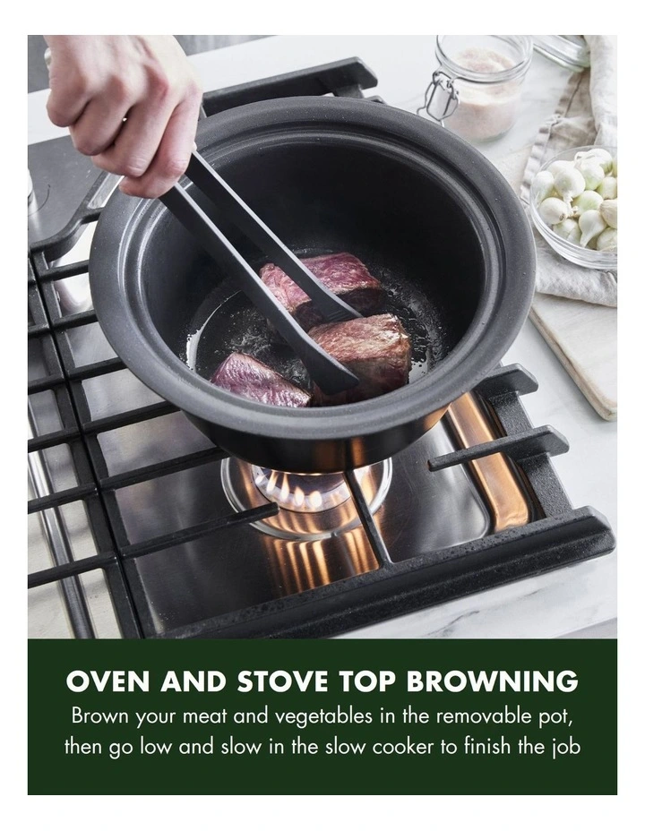 Bistro Slow Cooker Stainless Steel PFAS-free coating image 4