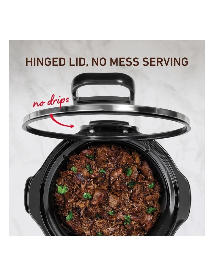 Lift And Serve Slow Cooker 4.7L HP5500BK in Black image 3