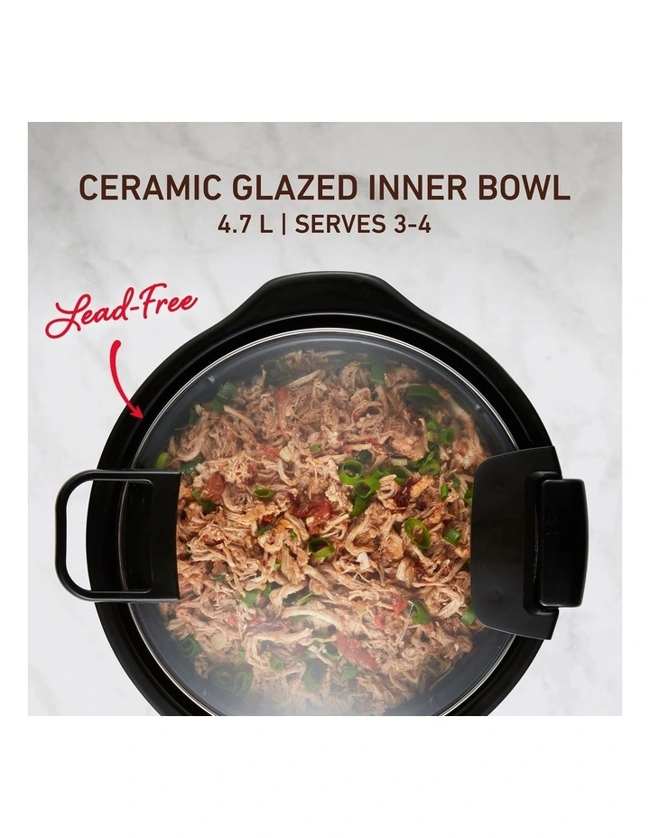 Lift And Serve Slow Cooker 4.7L HP5500BK in Black image 6