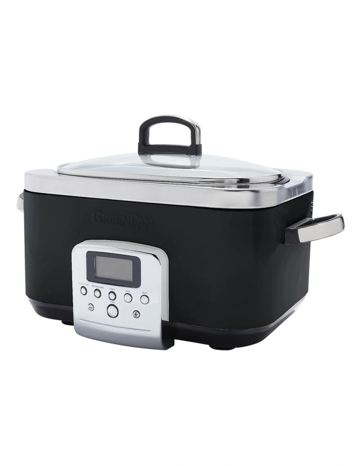 Elite Slow Cooker 6L in Black PFAS-free ceramic non-stick in Black image 1