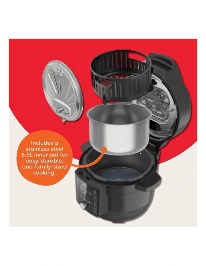 Duo Crisp 6.5L Air Fryer & Multi Cooker with Ultimate Lid 140-0060-01-AU image 6