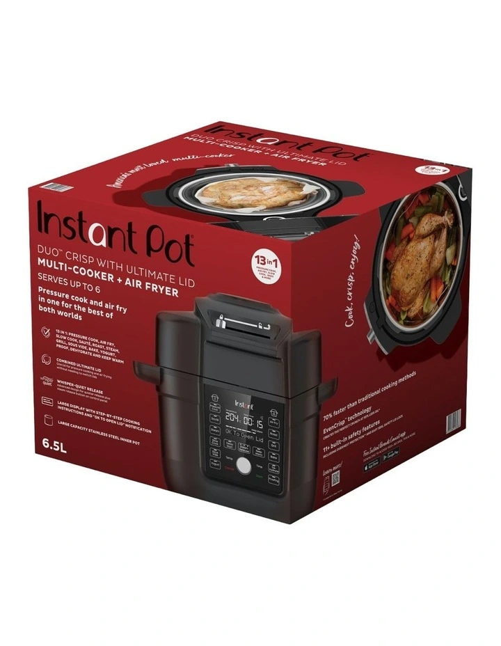 Duo Crisp 6.5L Air Fryer & Multi Cooker with Ultimate Lid 140-0060-01-AU image 7