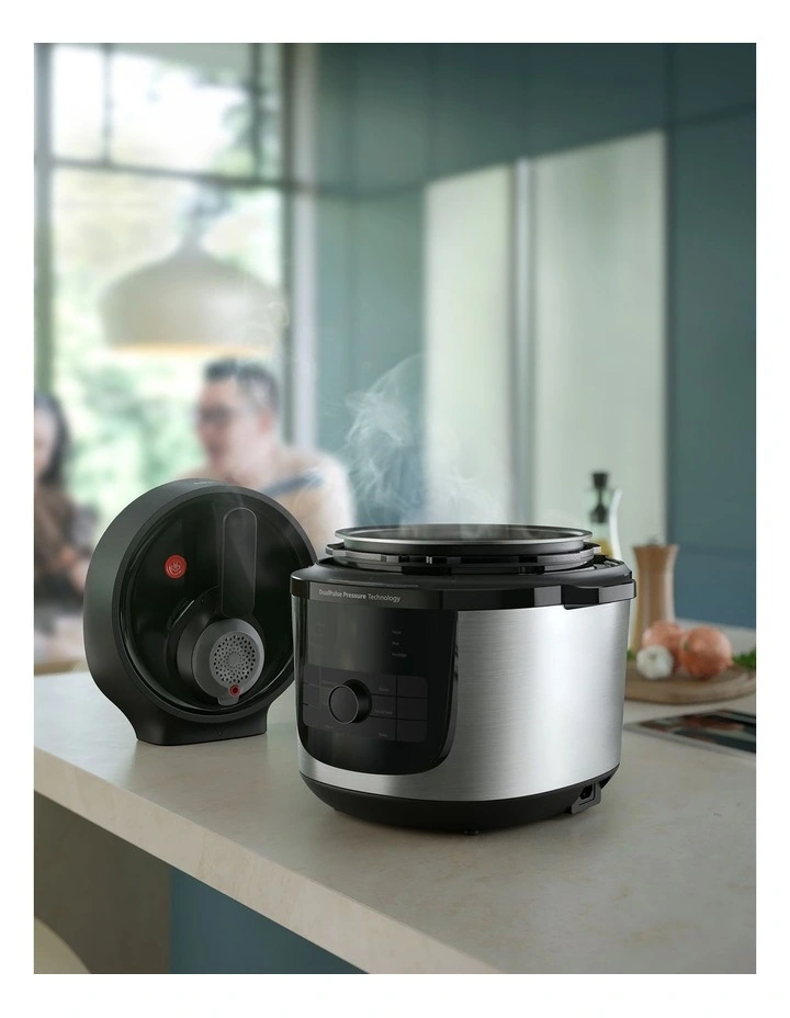 All-In-One Multicooker 6L in Silver HD2616/70 image 3