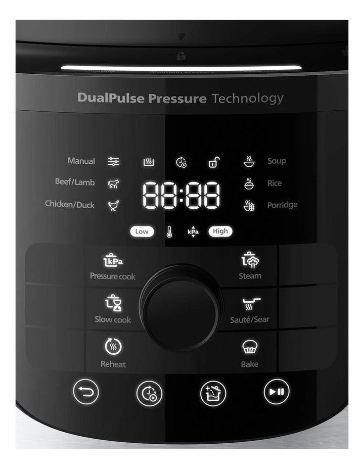 All-In-One Multicooker 6L in Silver HD2616/70 image 6