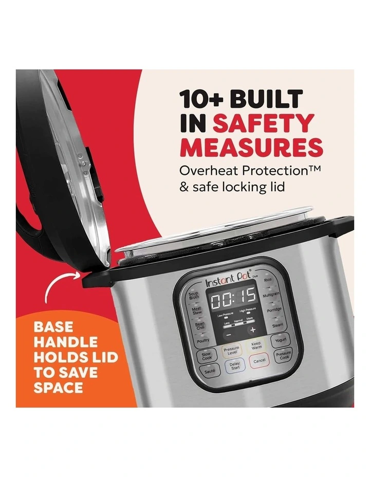 Instant Pot Duo Multicooker 8L 113-0060-01-AU in Silver image 2