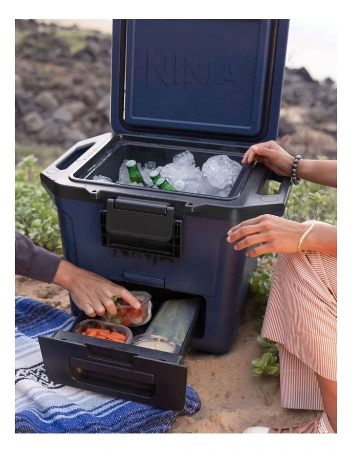 FrostVault™ 28L Hard Cooler with Dry Zone in Lakeshore Blue FB131BLANZ image 2