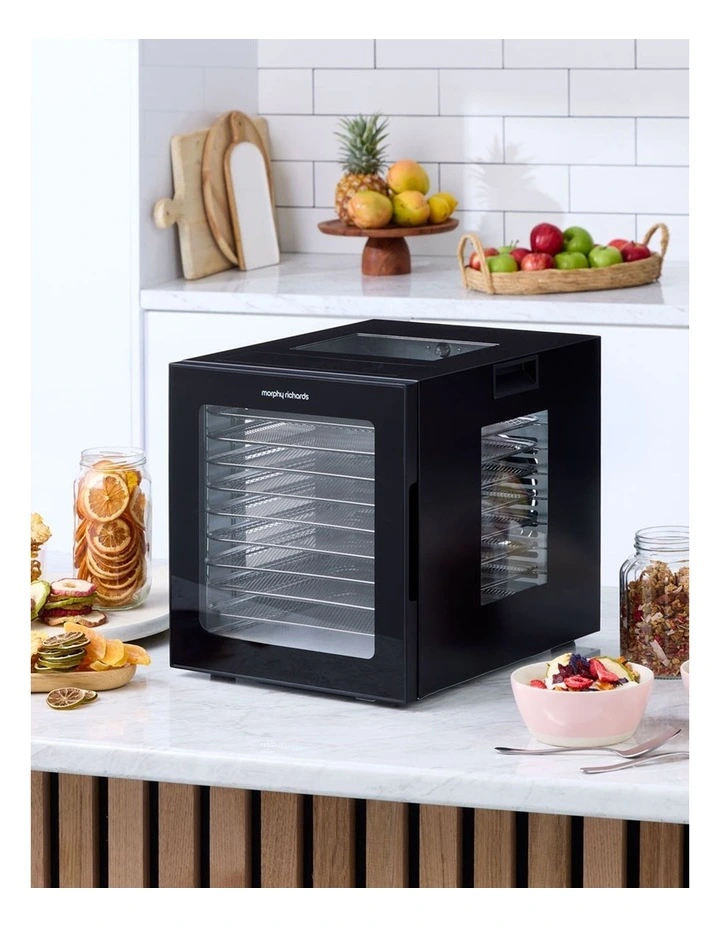 10 Shelf Food Dehydrator  MRFD10SS in Black image 4