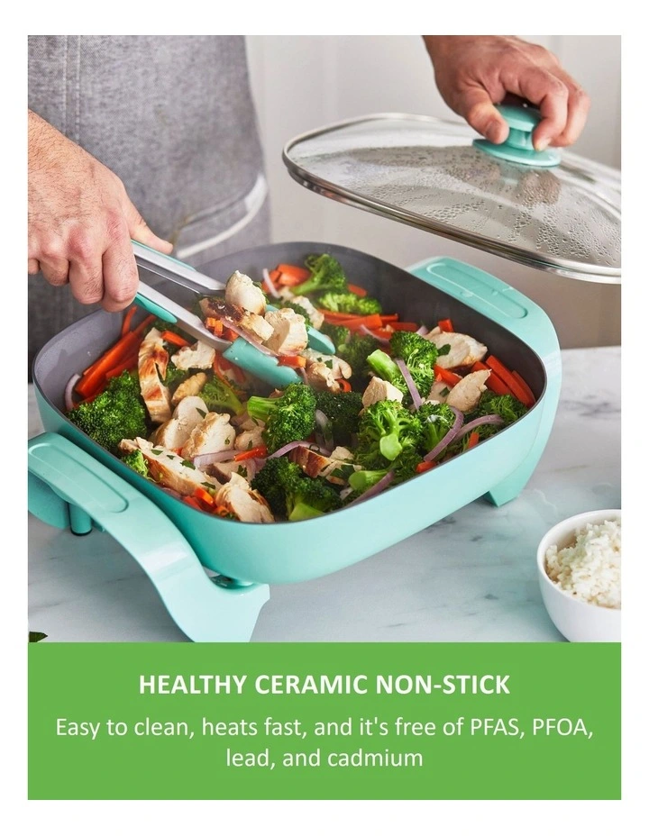 Electric Frypan in Turquoise image 2