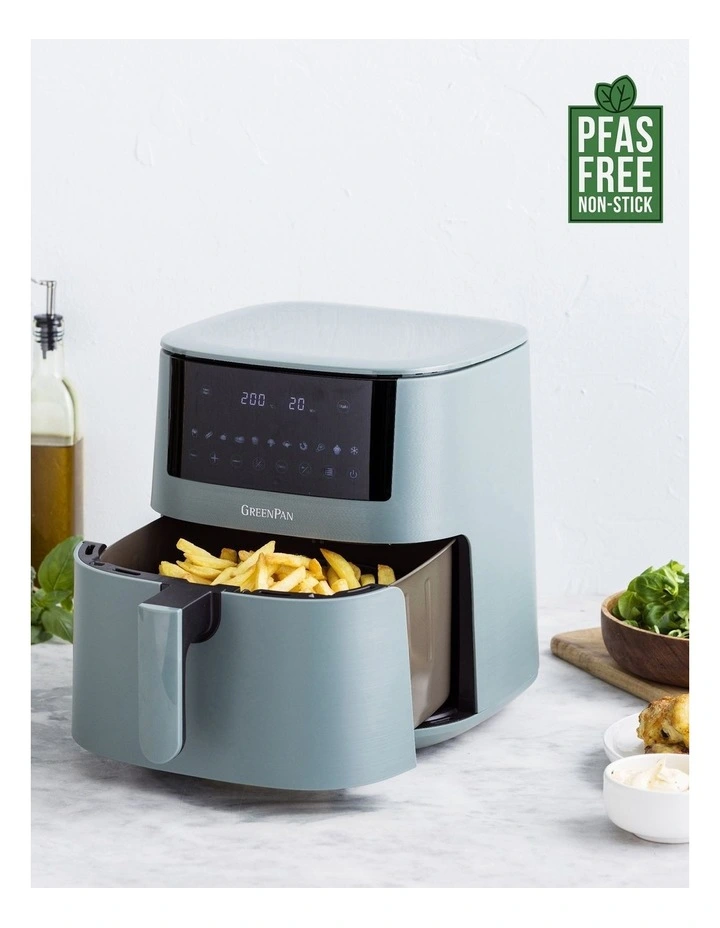 Bistro XXL PFAS-free coating Coloured Air Fryer in Smokey Blue image 2