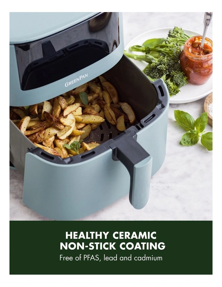 Bistro XXL PFAS-free coating Coloured Air Fryer in Smokey Blue image 3