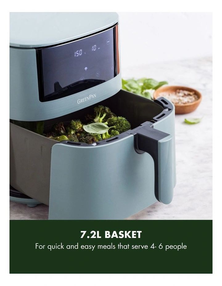 Bistro XXL PFAS-free coating Coloured Air Fryer in Smokey Blue image 5