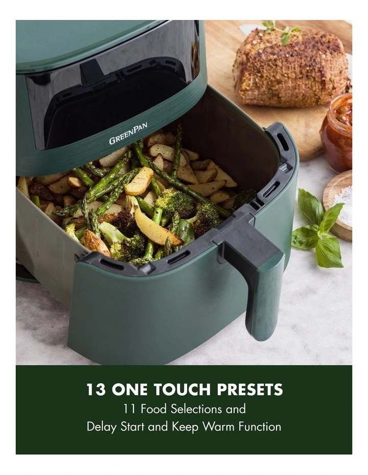 Bistro XXL PFAS-free coating Coloured Air Fryer in Pine Green image 4