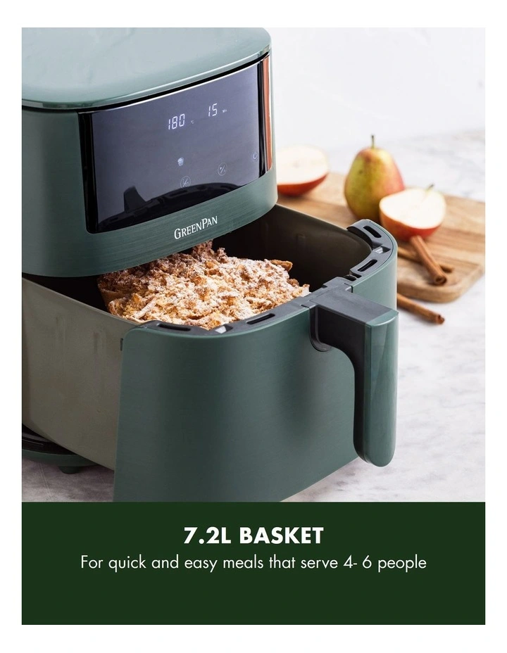 Bistro XXL PFAS-free coating Coloured Air Fryer in Pine Green image 5