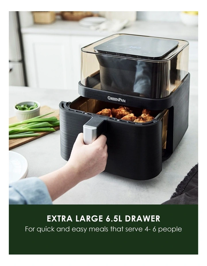 Bistro Air Fryer with See-Through Lid 6.5L - PFAS-free ceramic non-stick image 5