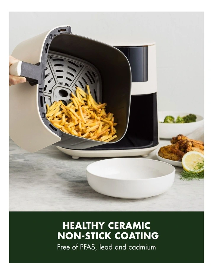 Bistro Air Fryer 1 basket 7.2L in Taupe PFAS-free coating image 3