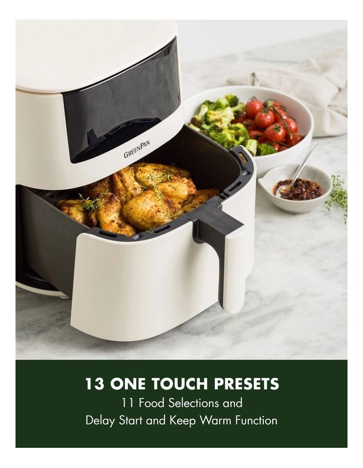 Bistro Air Fryer 1 basket 7.2L in Taupe PFAS-free coating image 4