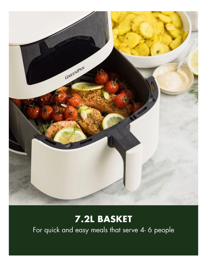 Bistro Air Fryer 1 basket 7.2L in Taupe PFAS-free coating image 5