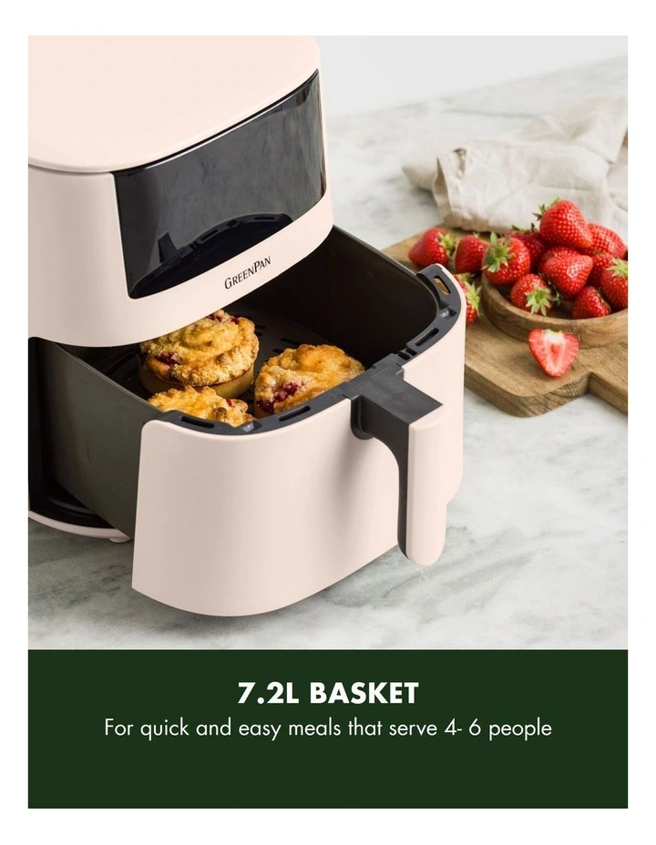 Bistro Air Fryer 1 basket 7.2L in Peach PFAS-free coating image 5