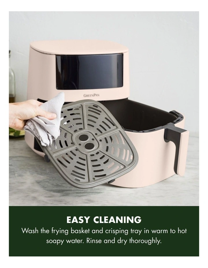 Bistro Air Fryer 1 basket 7.2L in Peach PFAS-free coating image 6
