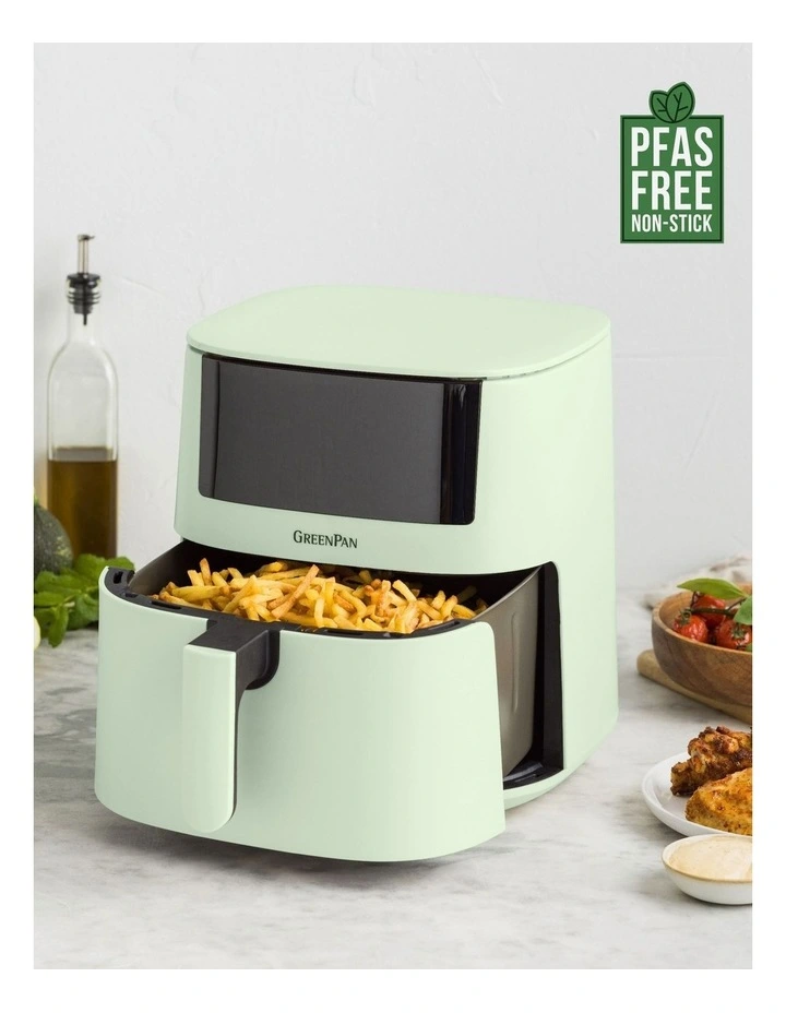 Bistro Airfryer 1 Basket 7.2L In Mint Green Pfas-Free Coating image 2