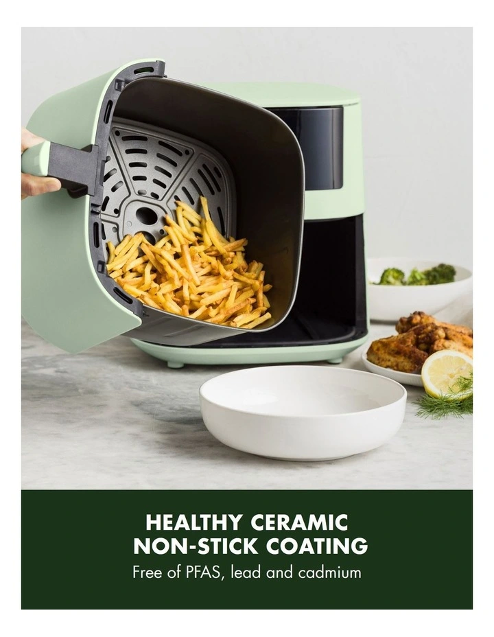 Bistro Airfryer 1 Basket 7.2L In Mint Green Pfas-Free Coating image 3