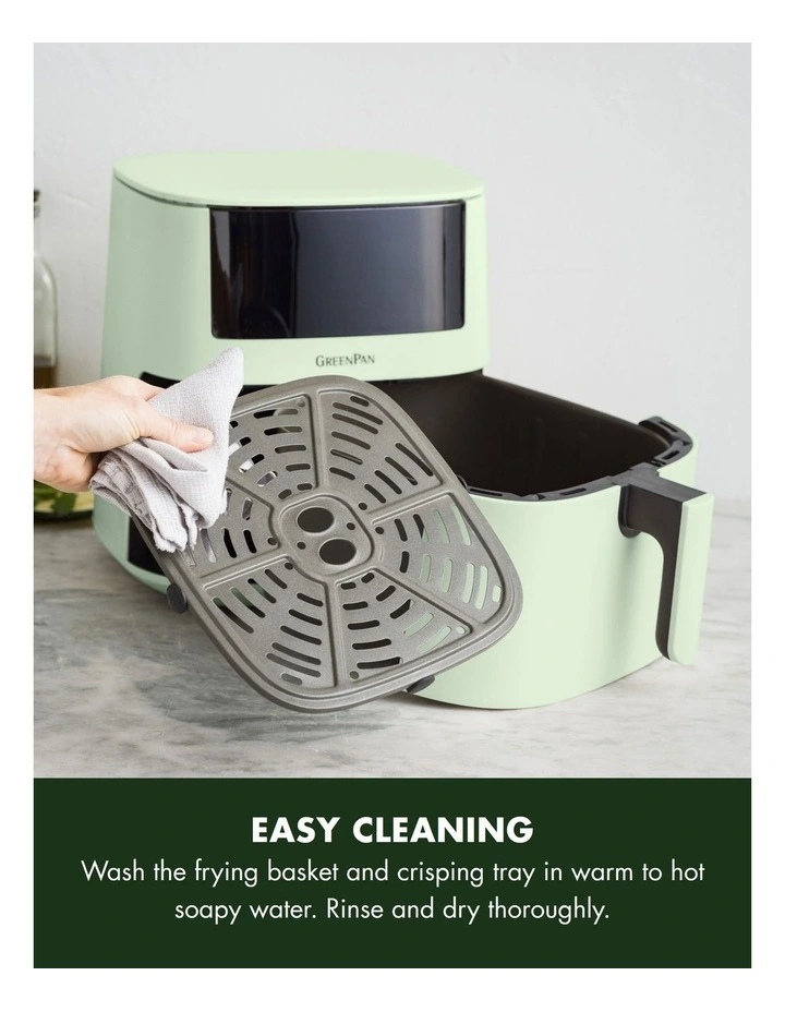 Bistro Airfryer 1 Basket 7.2L In Mint Green Pfas-Free Coating image 6