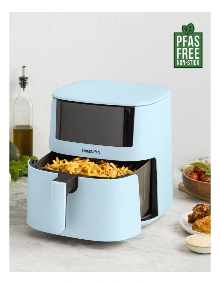 Bistro Airfryer 1 Basket 7.2L In Light Blue Pfas-Free Coating image 2