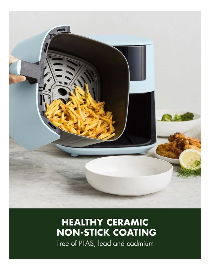 Bistro Airfryer 1 Basket 7.2L In Light Blue Pfas-Free Coating image 3