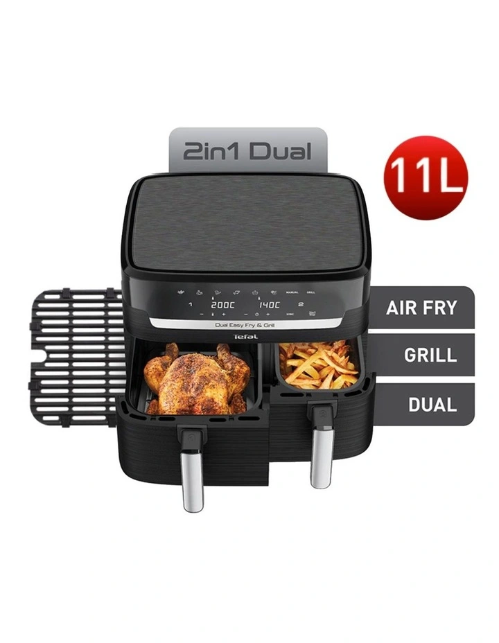 Dual Easy Fry And Grill Airfryer EY9458 11L in Black image 2