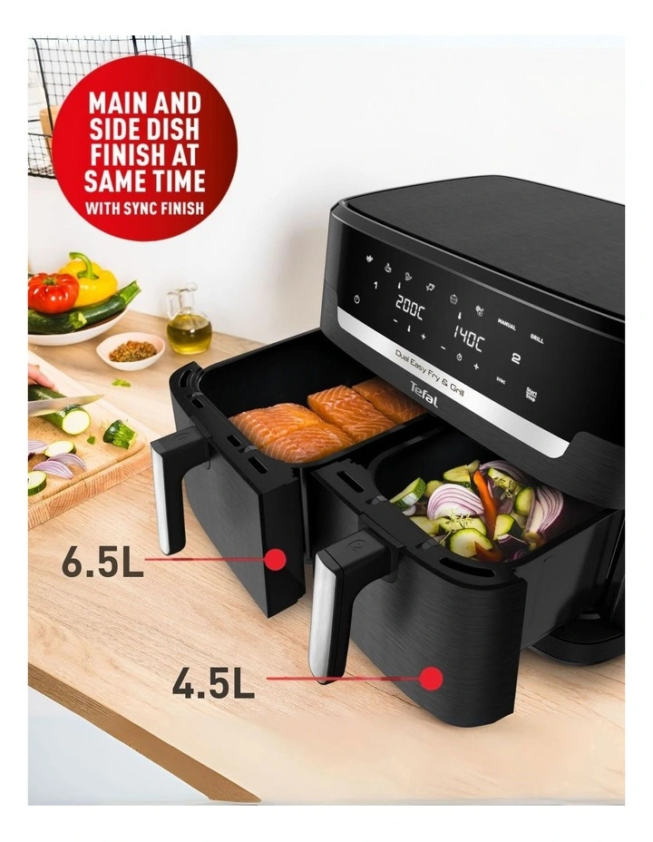 Dual Easy Fry And Grill Airfryer EY9458 11L in Black image 3