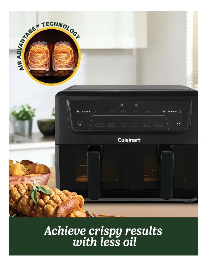 AirTwin XXL Dual-Zone Airfryer AFD-10XBLXA in Black image 2