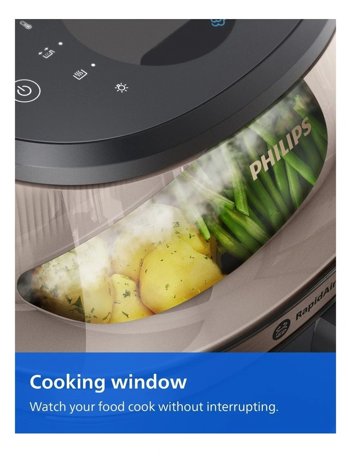 5000 Series XXL Steam Airfryer 7.2L in Black NA547/07 image 2