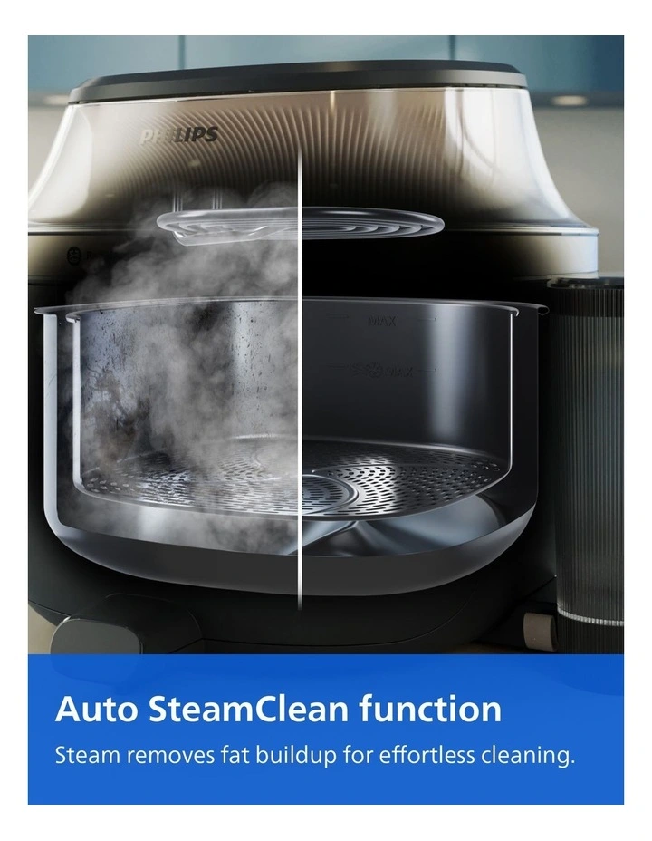 5000 Series XXL Steam Airfryer 7.2L in Black NA547/07 image 5